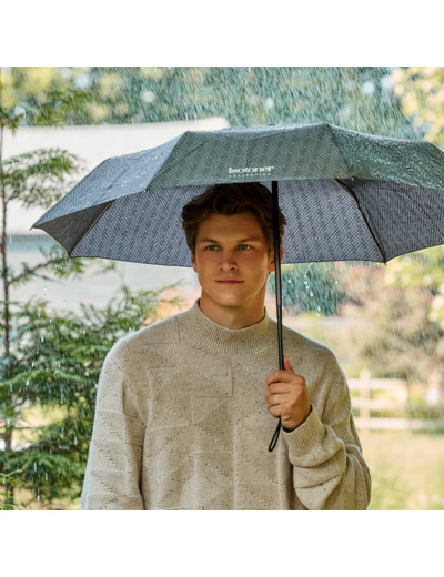 Isotoner Parapluie Homme Pliant Automatique X-TRA Solide Monogramme