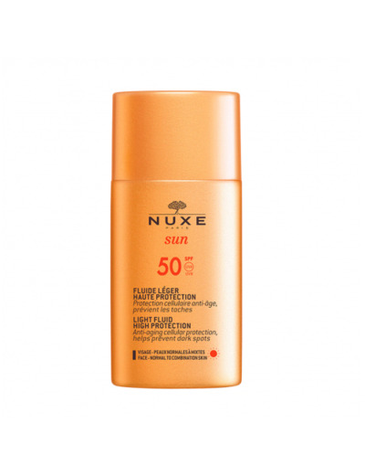 Fluide Leger Haute Protection Spf50 50ml Sun Peaux Normales A Mixtes Nuxe