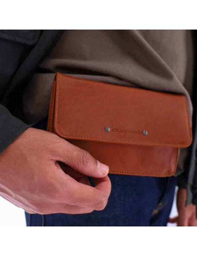 Ateliers Fourès Baroudeur Pochette Ceinture Minos Max F999 Fauve