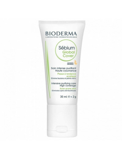 Crème teintée anti-imperfections 30ml Sebium Peaux acnéiques Bioderma