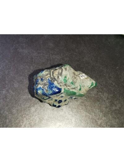 Azurite malachite pierre brute et polie 69g