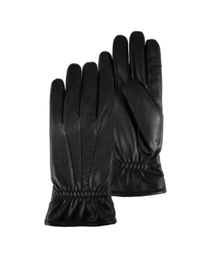 Isotoner Gants Homme Cuir Tactile Doublé 8.5 Noir