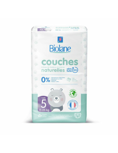 BIOLANE COUCHES ECOLOGIQUES T5 X40