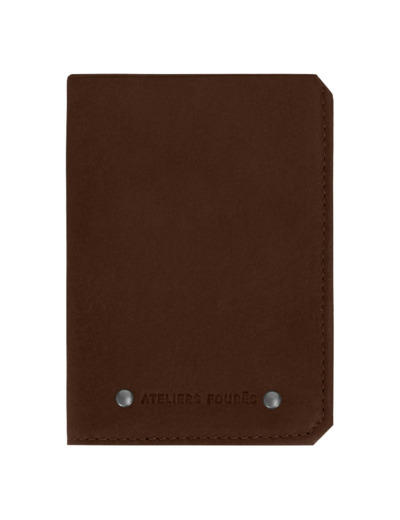 Ateliers Fourès Baroudeur Portefeuille Européen Achille F949 Cognac