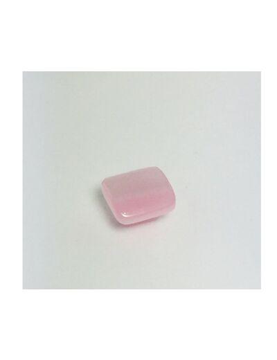 Bouton carré rose 8 mm