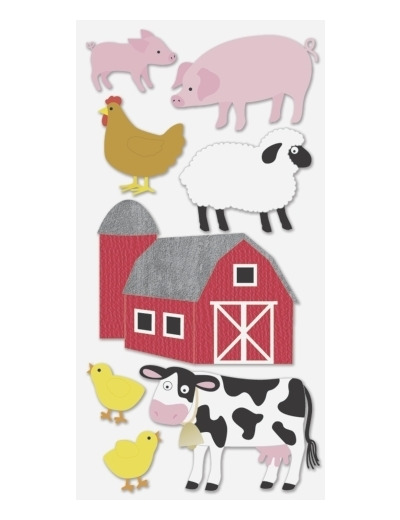 Stickers 3D "Animaux de la ferme"