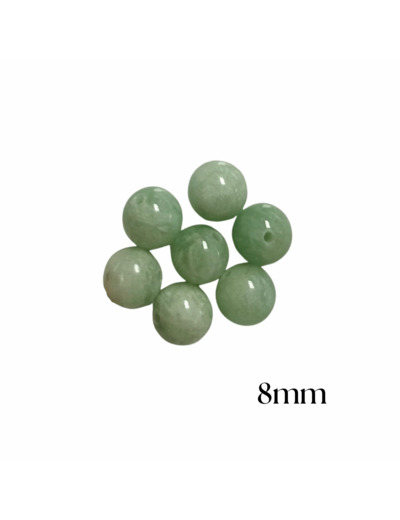 PERLES PIERRE DE LUNE VERTE