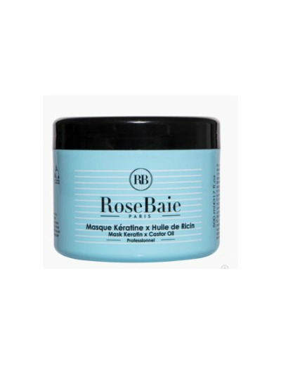 Masque à la Kératine et à l’huile de ricin 500ml Ricin Rosebaie