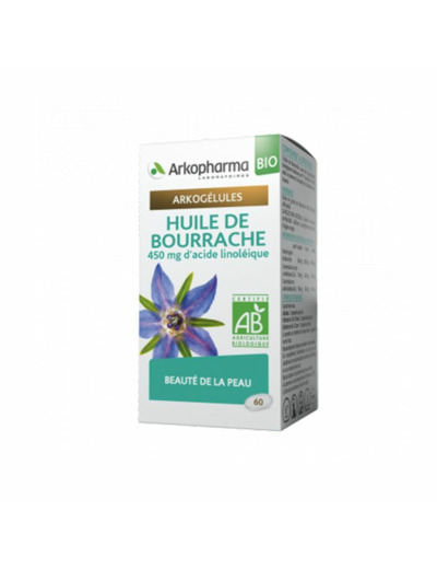 Huile De Bourrache Bio 60 Capsules Arkogélules Arkopharma