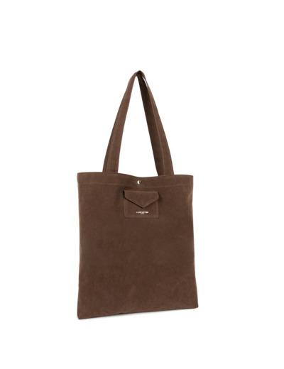 Lancaster Suedine KBA Tote Bag 518-061 Marron
