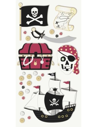 Sticker 3D "Pirates"