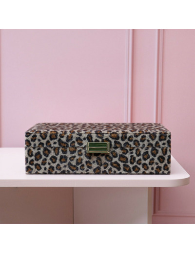 Maison Scarlett Louise Boîte A Bijoux En Velours Léopard
