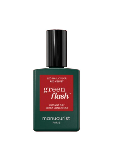 MANUCURIST GREEN FLASH RED VELVET 15ML