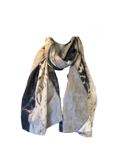 Atoll Palme Mélange Graphique Echarpe Aux Différents Motifs Noir