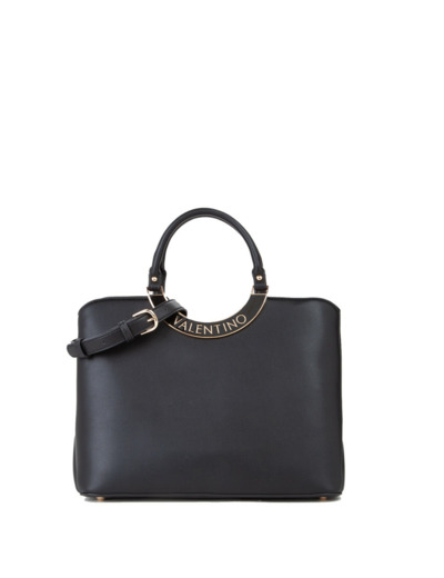 Valentino Wendy Grand Sac Porté Main Aux Anses Rondes Nero
