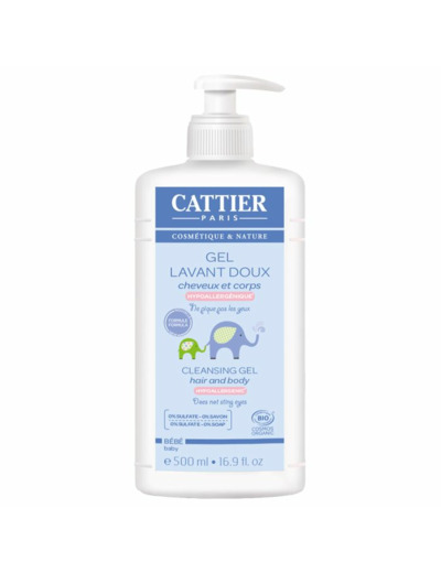 CATTIER BEBE GEL LAV CHVXampCORPS 500ML