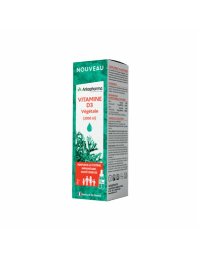 Vitamine D3 végétale Flacon 15ml Arkofluides Arkopharma