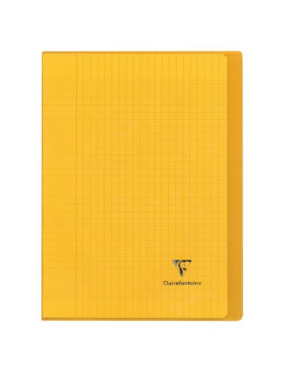 Cahier "Koverbook" - Polypro - 24x32 - 96 pages - Séyès - Jaune transparent