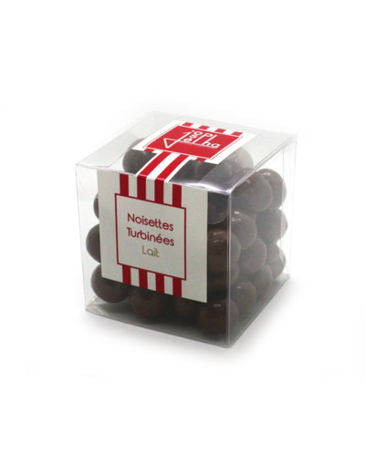 Noisettes turbinées chocolat au lait - Cube 150g