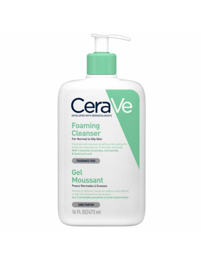 CERAVE GEL MOUSSANT FLACON POMPE 473ML