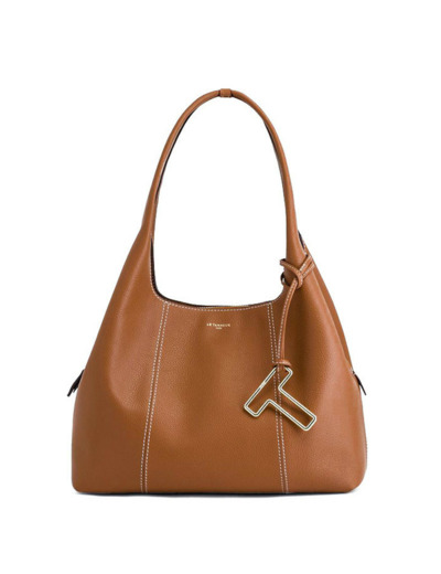 Le Tanneur Juliette Grand Sac Besace En Cuir Tan