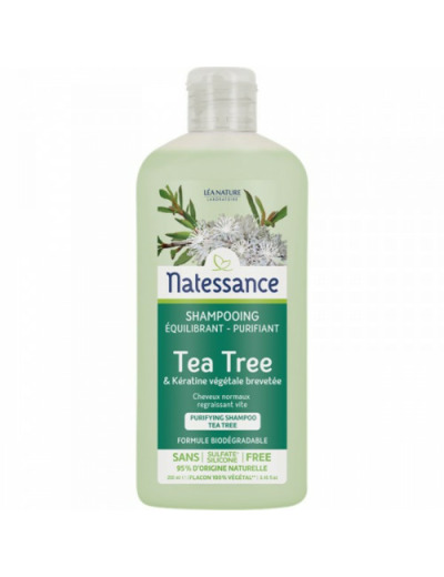 Shampooing Equilibrant Et Purifiant Au Tea Tree 250ml Natessance