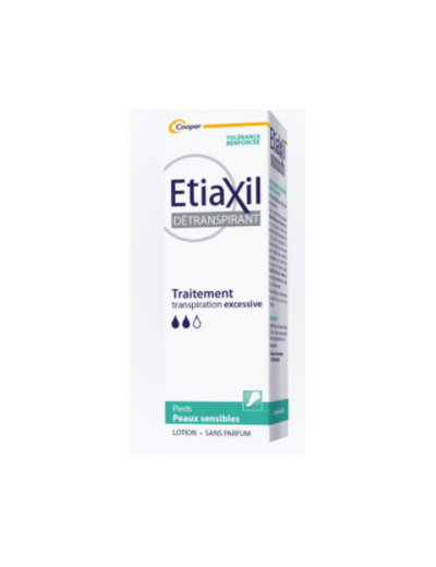 Lotion Pieds, Visage, Corps 100ml Detranspirant Peaux Sensibles Etiaxil