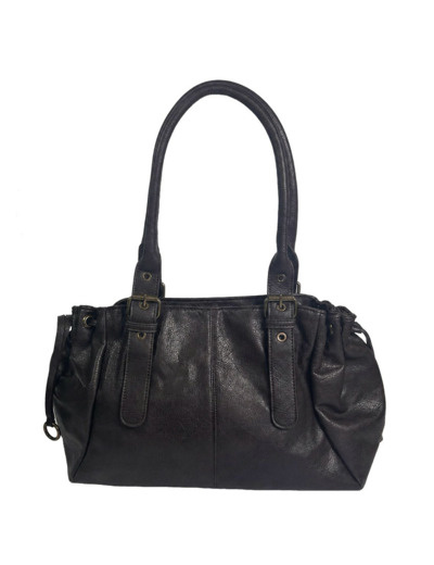 Farfouillette Sac Shopping Effet Grainé Moka