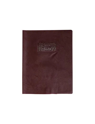 Protège-cahier "Grain cuir" - 17x22 - Marron