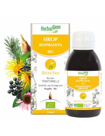 Sirop Respiration Bio Bronches 150ml Herbalgem