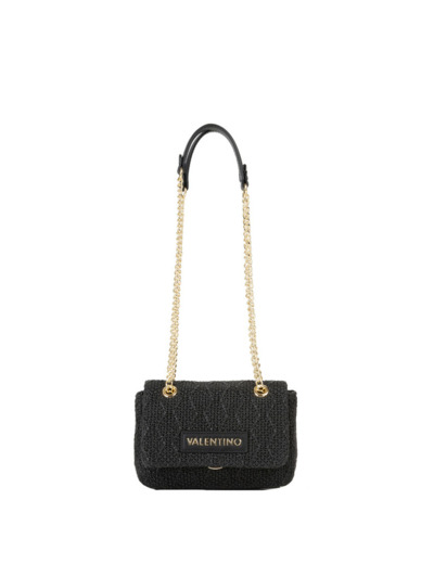 Valentino Ocarina Summer Petit Sac Bandoulière Texturé Nero