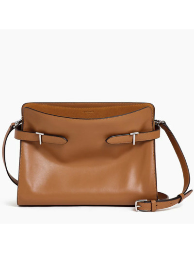 Le Tanneur Emilie Grand Sac Cabas Porté Epaule En Cuir Lisse et Nubuck  Tan