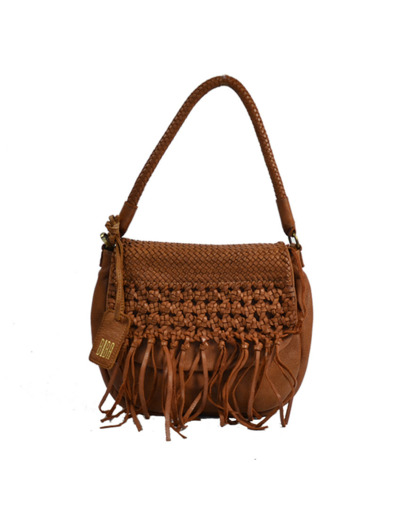 Biba Varney Sac A Main et  Bandoulière en Cuir Tressé VAR1L Cuero