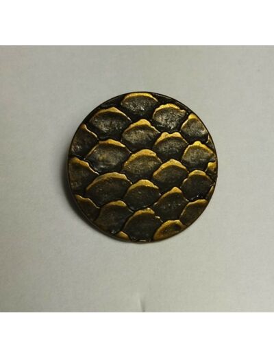 Bouton métal bronze 20 mm