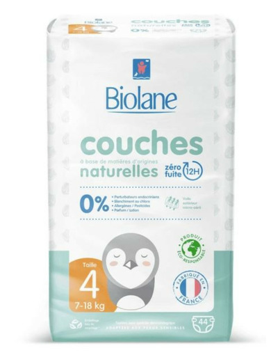 BIOLANE COUCHES ECOLOGIQUES T4 X44