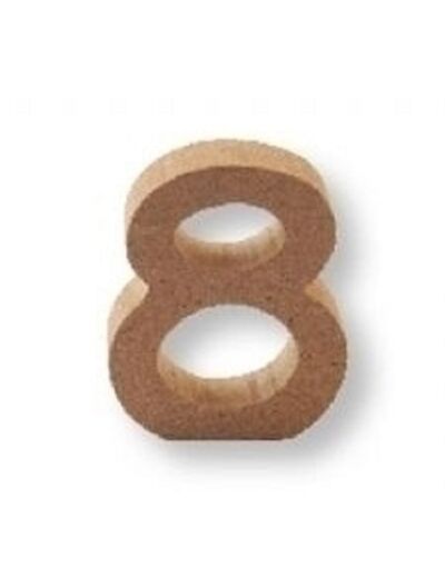 Chiffre "8" Mdf - 4,5 cm