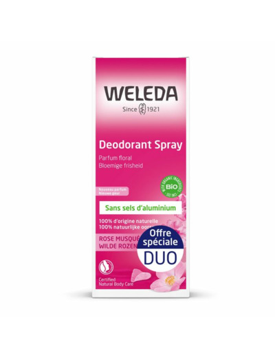 WELEDA DUO DEO ROSE 2X100ML