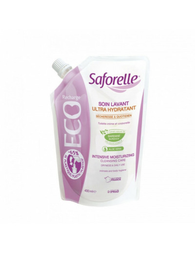 Soin Lavant Ultra Hydratant Eco-recharge Special Secheresse 400ml Saforelle