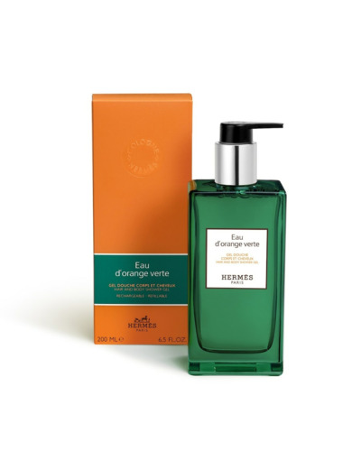 EAU DE TOILETTE de la marque HERMES - EAU D'ORANGE VERTE Gel Douche Corps et Cheveux 200ml