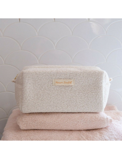 Maison Scarlett Charlotte Trousse De Toilette L En Moumoute Teddy Blanc