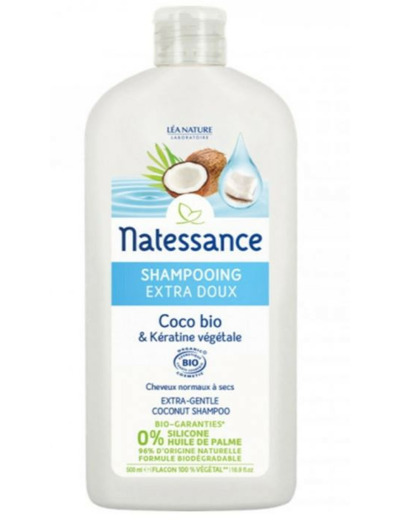 Shampooing Extra Doux Bio Et Keratine Vegetale Bio 500ml Coco Natessance