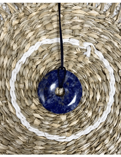 PENDENTIF DONUT SODALITE
