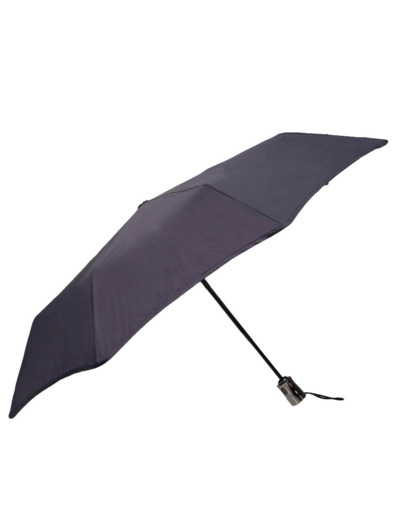 Isotoner Alpha X-Tra Parapluie Pliant Gris Liseré