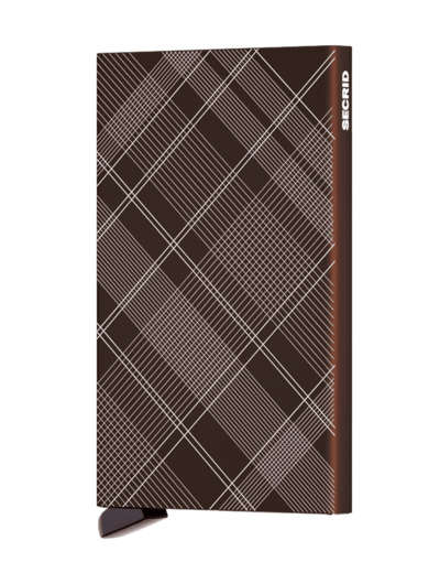 Secrid Porte-Carte Cardprotector Laser Tartan Brown