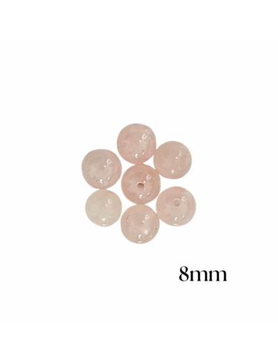 PERLES QUARTZ ROSE