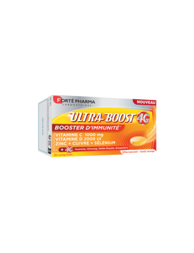 Immunité 30 Comprimés Effervescents Ultra Boost 4G Forté Pharma
