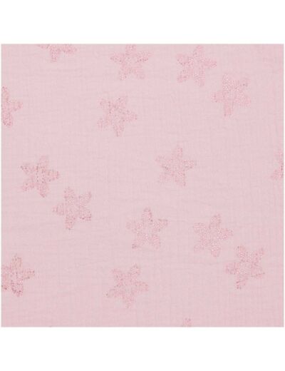 Tissu mousseline froissée rose Sakura