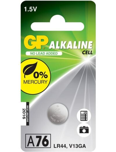 GP Bouton alcalin compatible LR44/V13GA 1,5V