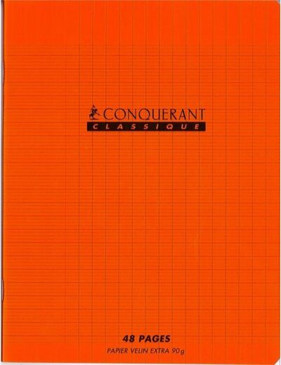 Cahier 24x32 - 96 pages - Séyès - Polypro orange