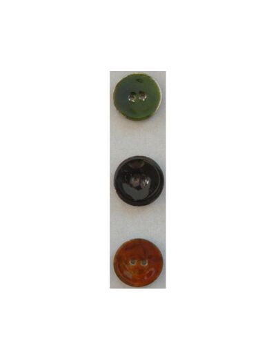 Gros bouton coco vert, marron clair ou foncé 40 mm